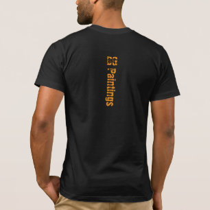 T-shirt DG Peintures coucher de soleil Réflexions côté eau