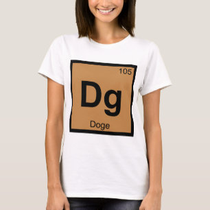 T-shirt Dg - Symbole du tableau périodique de chimie Mème