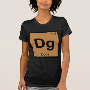 T-shirt Dg - Symbole du tableau périodique de la chimie mè
