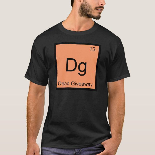 T-shirt Dg - Symbole Meme T d'élément de chimie de don (Devant)