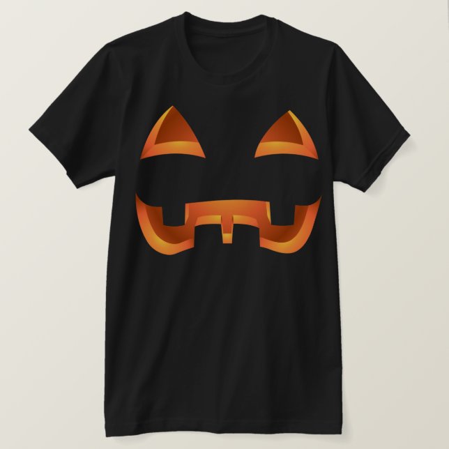 T-shirt d'Halloween Citrouille Tee Jack-o-lanterne (Design devant)