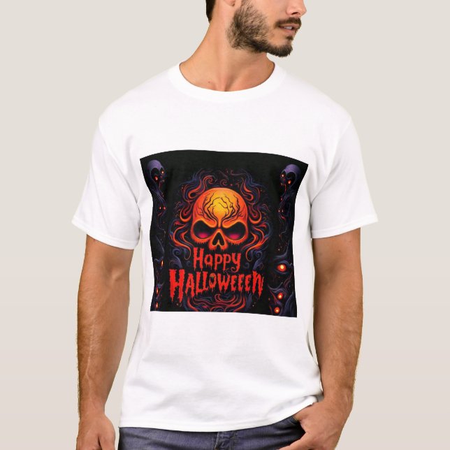T-shirt d'Halloween. Design Halloween (Devant)