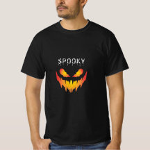 T-shirt d'Halloween noir et rouge