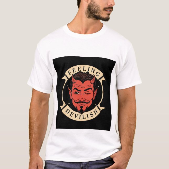 T-shirt d'Halloween pour hommes I i am Delvish (Devant)