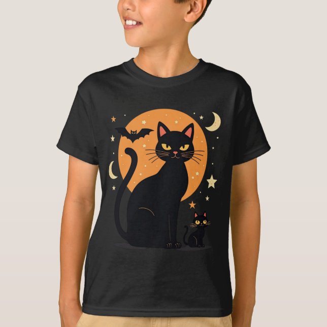 T-shirt d'Halloween pour les enfants - Joli Jack-o (Devant)