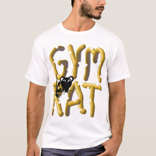 T-shirt d'haltérophilie de rat de gymnase