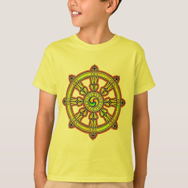 T-shirt Dharma bouddhiste Chakra (Devant)