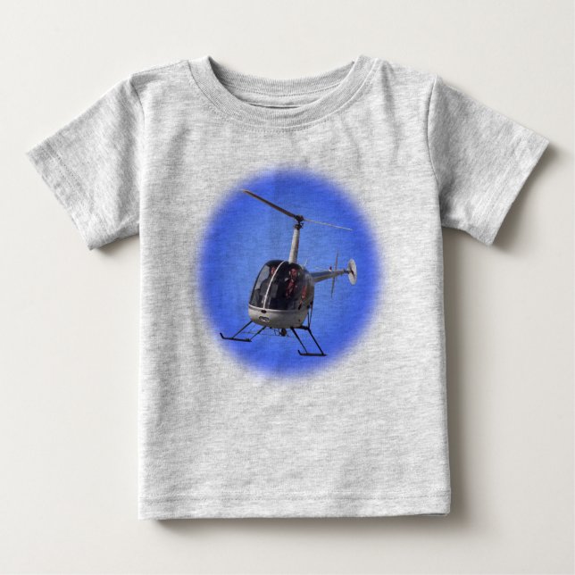 T-shirt d'hélicoptère pour bébé pour hélicoptère (Devant)