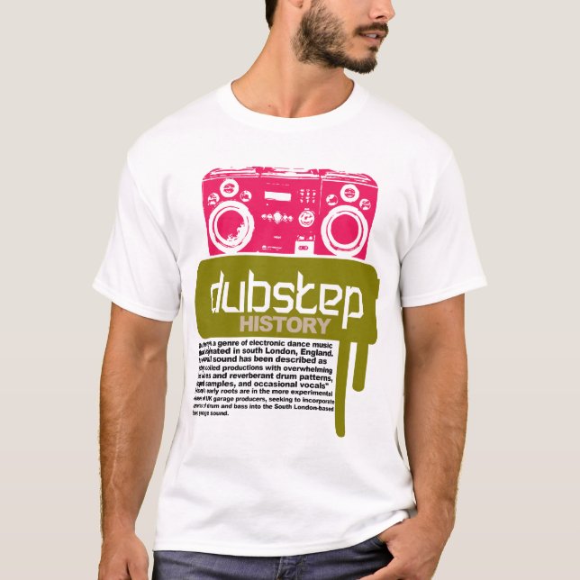 T-shirt d'histoire de Dubstep (NOUVEAU) (Devant)