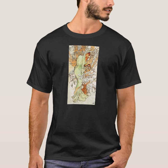 T-shirt d'hiver d'Alpohnse Mucha (Devant)