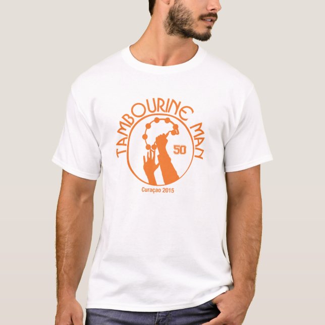 T-shirt d'homme du tambour de basque de Richard (Devant)