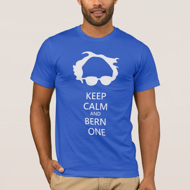T-shirt d'hommes de ponceuse de Bernie (Devant)