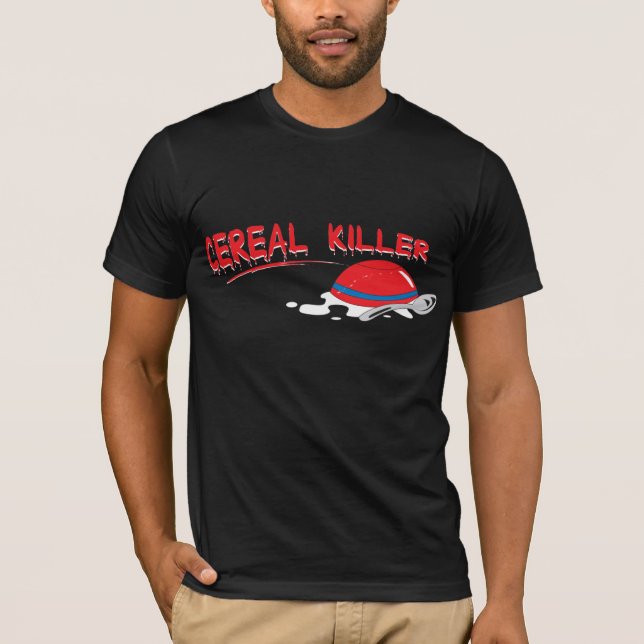 T-shirt d'hommes de tueur de céréale (Devant)