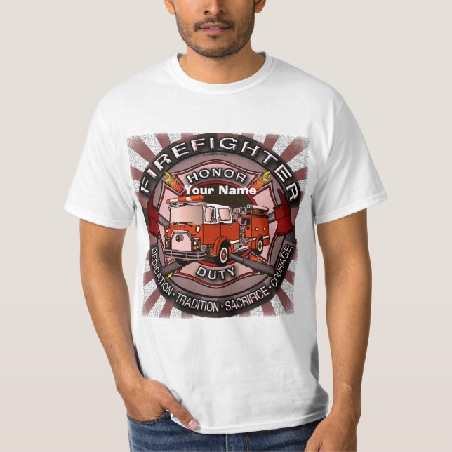 T-shirt d'honneur pompier (Devant)