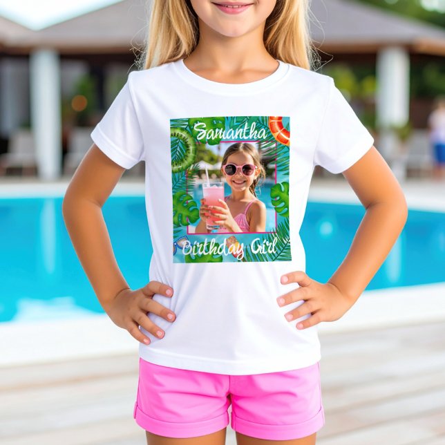 T-Shirt d'honneur pour une fête de piscine amusant (Créateur téléchargé)