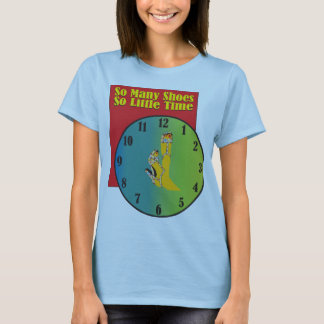 T-shirt d'horloge de chaussure de mode