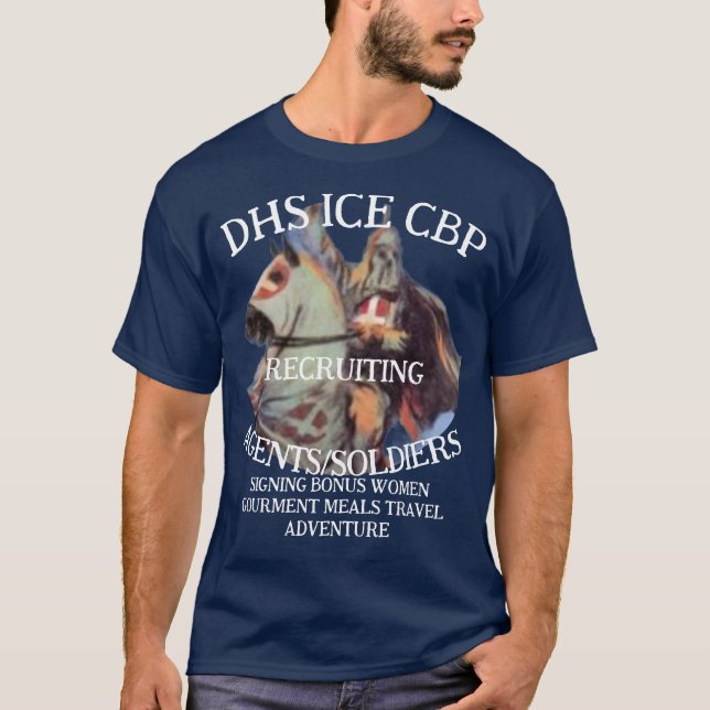 T-shirt DHS CBP Restaurants Vin Bière Aliments Surgelés Th (Devant)