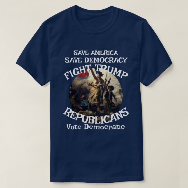 T-shirt DHS FBI CBP Américain Élection Vote Drapeau (Design devant)