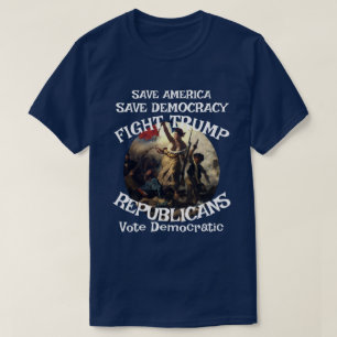 T-shirt DHS FBI CBP Américain Politique Élection Vote Drap
