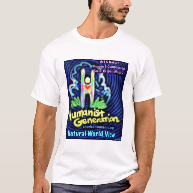 T-shirt d'humaniste (amusement, conception (Devant)