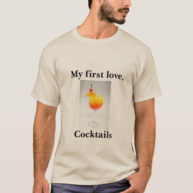 T-shirt d'humour de cocktail (Devant)