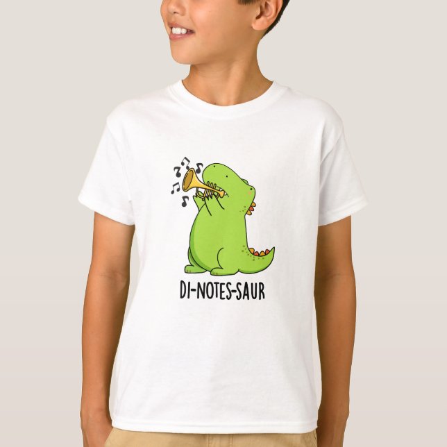 T-shirt Di-notes-saur Blague drôle de dinosaure (Devant)