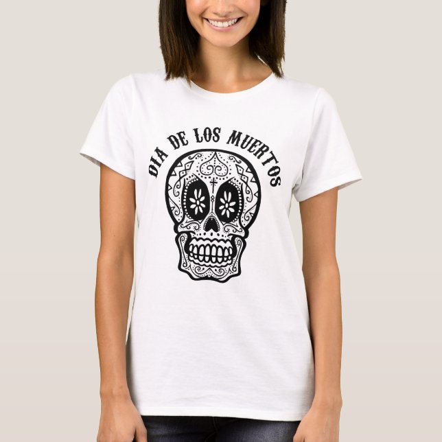 T-shirt dia de los muertos (Devant)