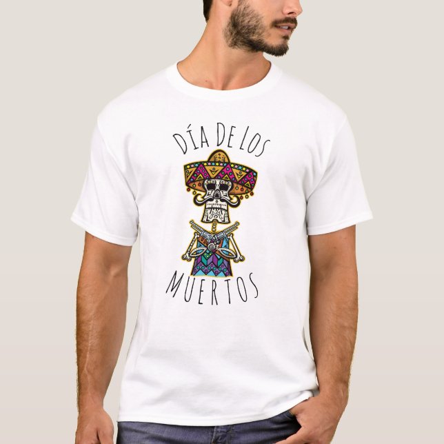 T-shirt Día de los muertos (Devant)