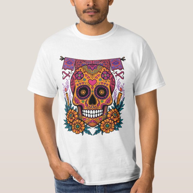 T-shirt Dia de los Muertos (Devant)