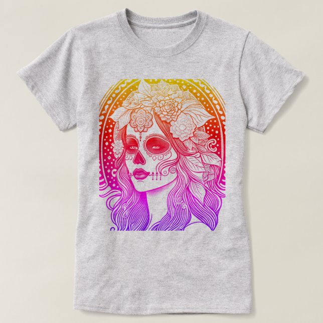 T-shirt Día De Los Muertos (Design devant)