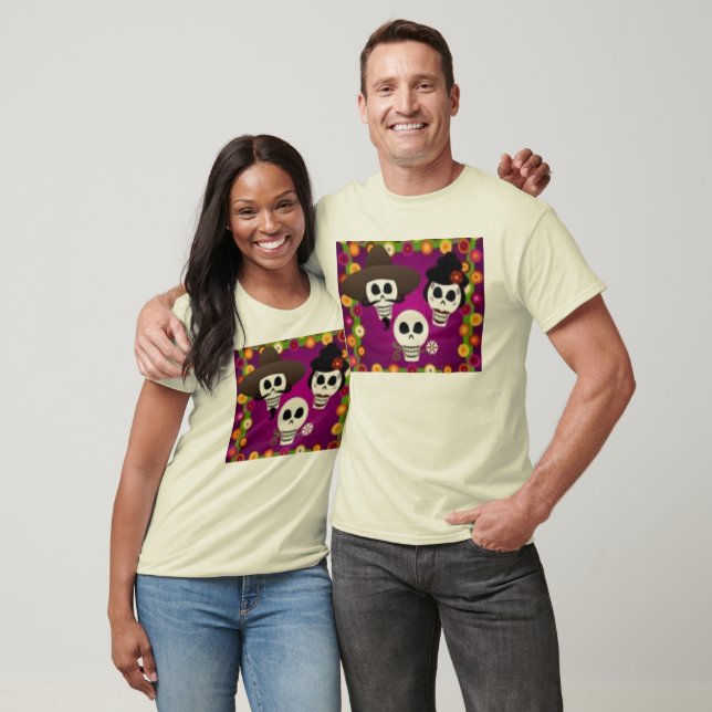 T-shirt Dia De Los Muertos (Unisexe)