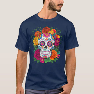 T-shirt Dia De Los Muertos Costume Jour des Morts Sucre S