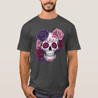 T-shirt Dia De Los Muertos Costume Jour Des Morts Sucre S