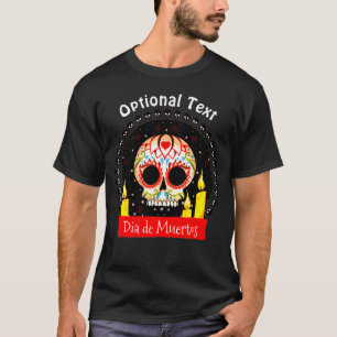 T-shirt Dia de los Muertos Crâne à sucre Halloween