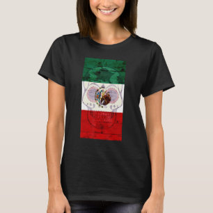 T-shirt Dia De Los Muertos Crâne Drapeau Mexicain La Revol
