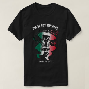 T-shirt Dia de los Muertos Jour du Chevalier du squelette 