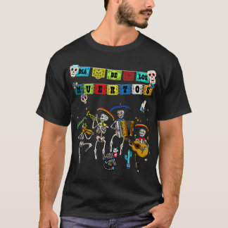 T-shirt Dia De Los Muertos Papel Picado - Calavera de alfe