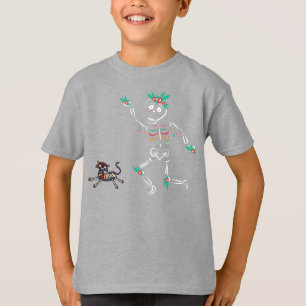 T-shirt Dia De Los Muertos Skeleton