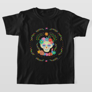 T-shirt Día de los Muertos Sugar Crâne Circulaire Design