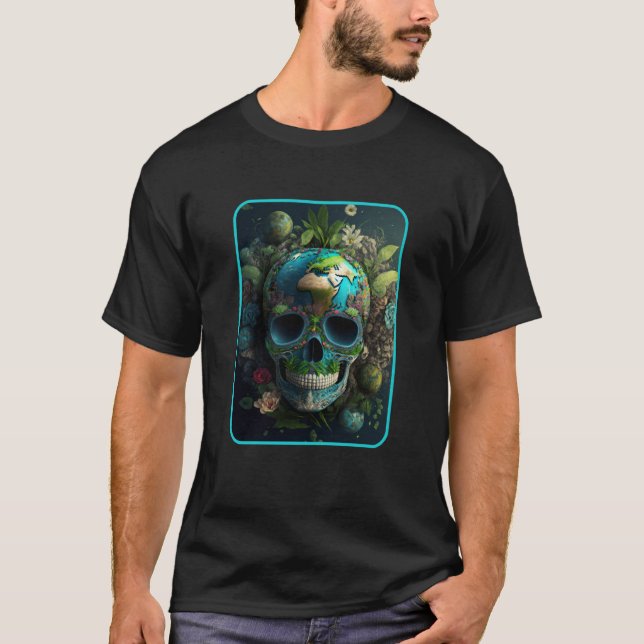 T-shirt Dia De Muertos Mother Earth Dead Women Floral Suga (Devant)