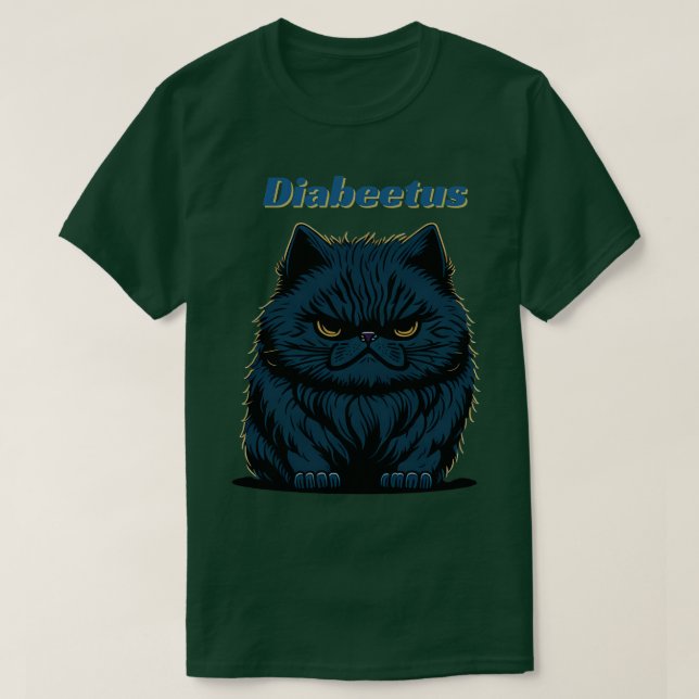T-shirt Diabeetus Cat (Design devant)