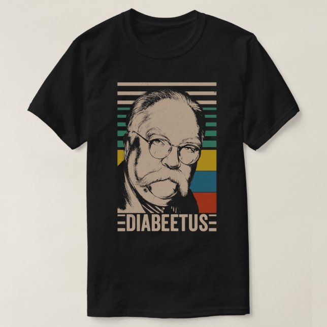 T-shirt Diabeetus Wilford Brimley Style Vintage (Design devant)