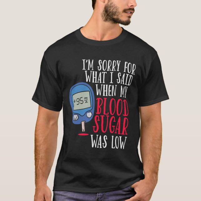 T-shirt Diabète amusant (Devant)