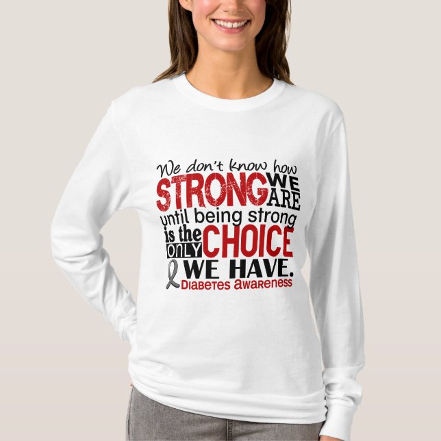 T-shirt Diabète comme nous forts sommes (Devant)