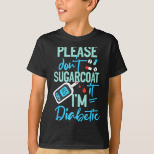 T-shirt Diabète de type 1 Sensibilisation N'enrobe pas de