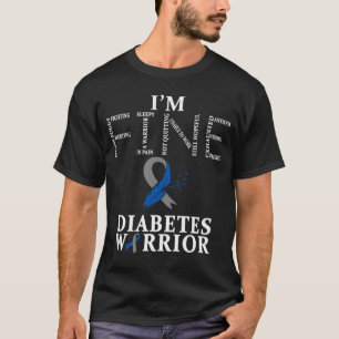 T-shirt Diabète T1D et T2D Guerrier Je vais bien