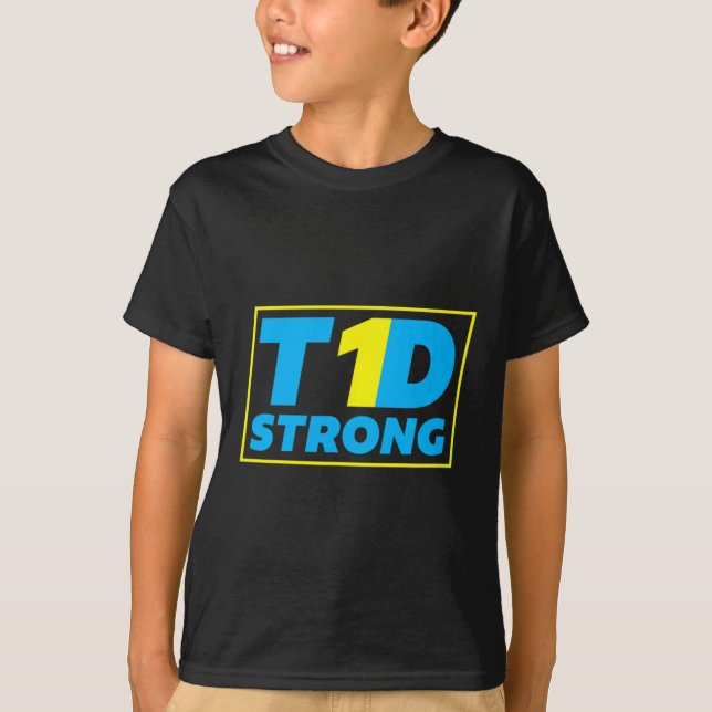 T-shirt Diabète Type 1 Sensibilisation forte (Devant)