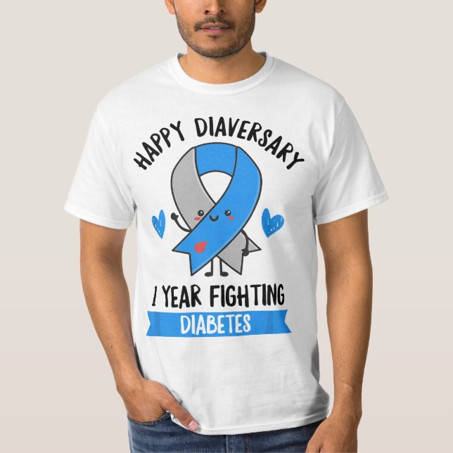 T-shirt Diabetes Pun for a T1D Diabetic (Devant)