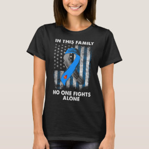 T-shirt Diabetic type 1 T1D Diabète Aware USA Flag Gi