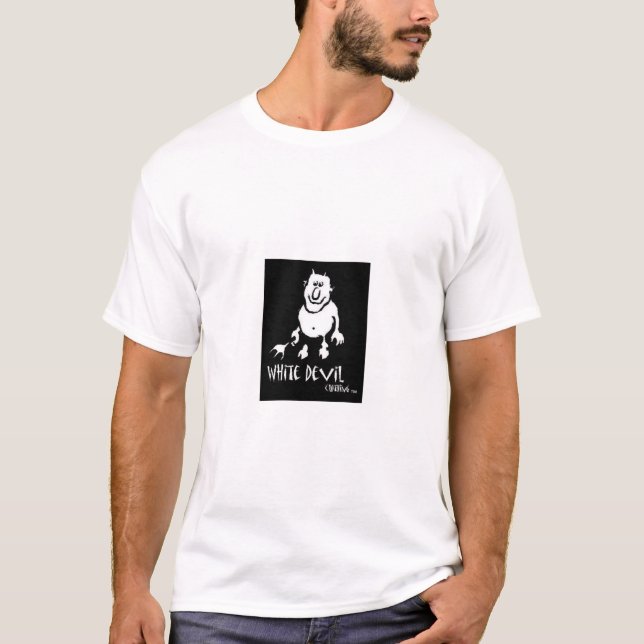 T-shirt Diable blanc (Devant)